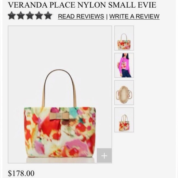 NWT $178 kate spade Veranda Place Nylon Small Evie Tote - Picture 2 of 10